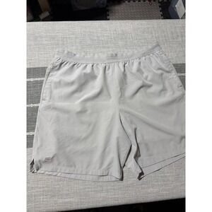 Fabletics Mens Gray‎ Athletic Training Shorts 7 Inch Inseam Size XL